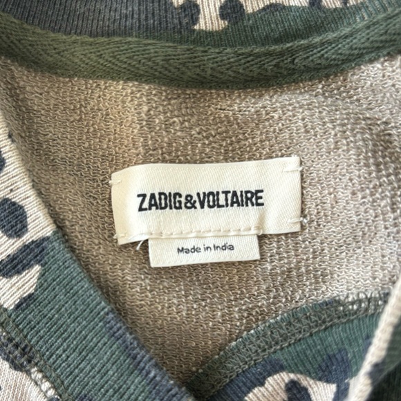 zadig & voltaire upper camouflage camo sweatshirt pullover - Picture 4 of 6